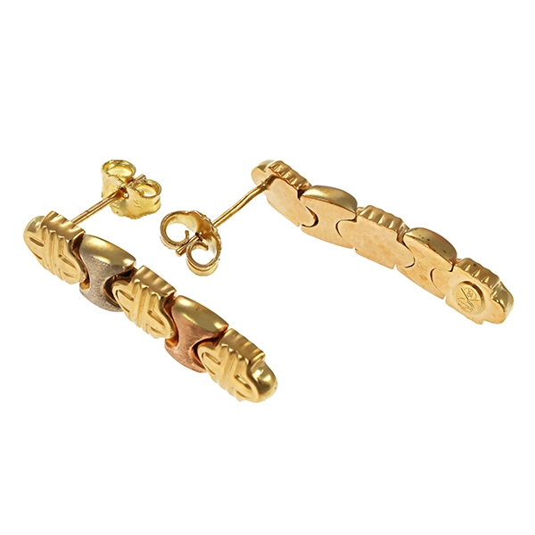 Ohrringe, 14K, Gelb-/Rot-/Weißgold