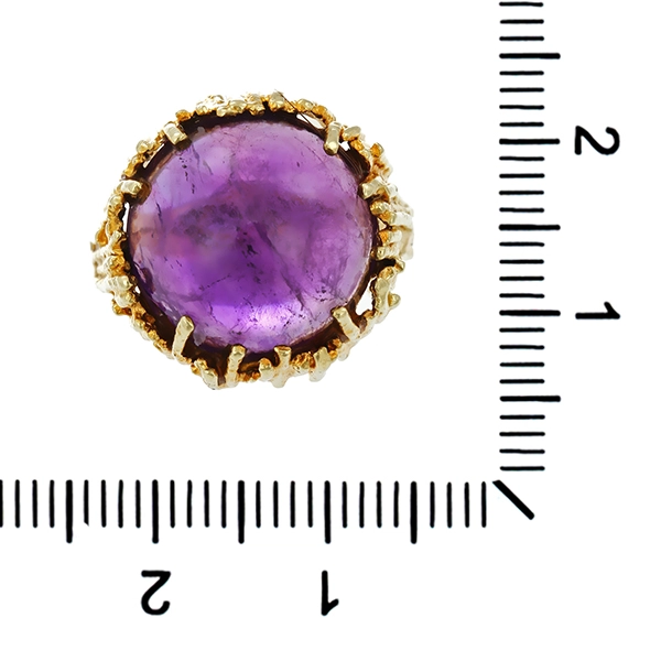 Ring, 14K, Gelbgold, Amethyst