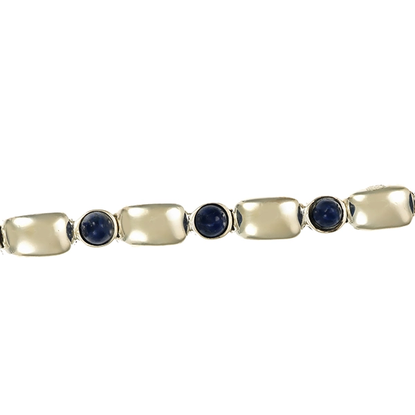 Armband, 925, Silber, Lapis