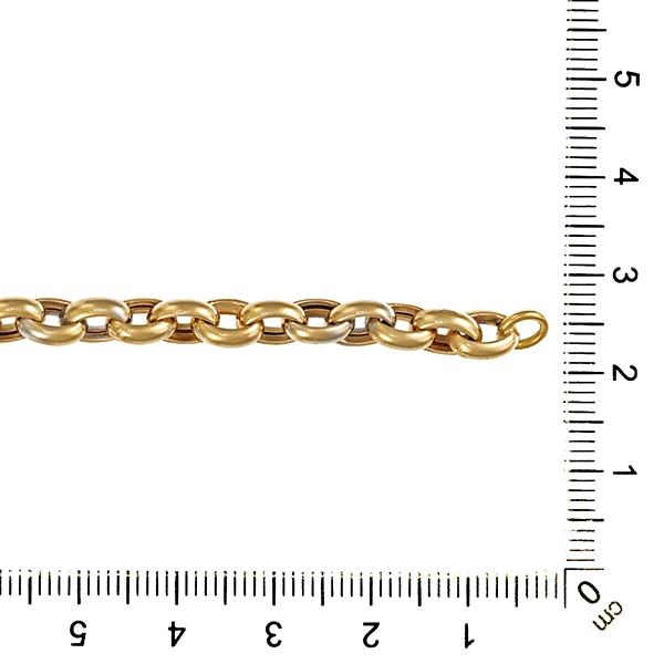 Armband, 8K, Gelb-/Weißgold, Anker-