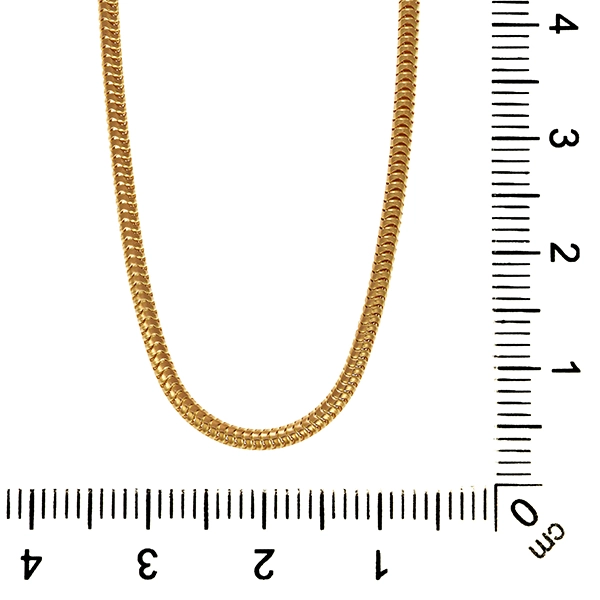 Kette, 14K, Gelbgold, Schlange