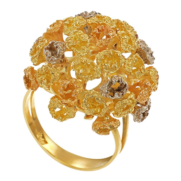 Ring, 18K, Gelb-/Weißgold