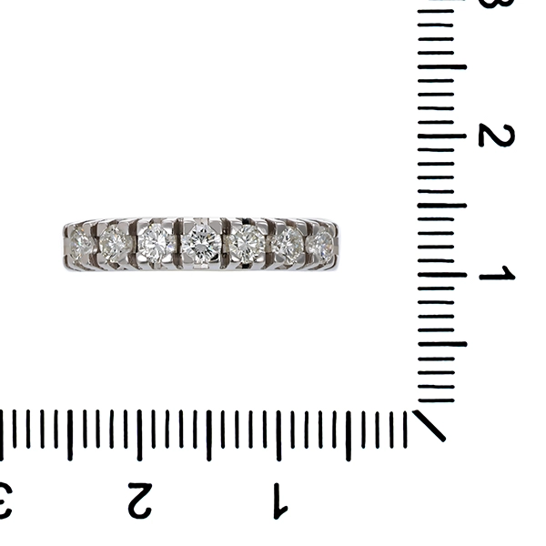 Ring, 14K, Weißgold, Brillant