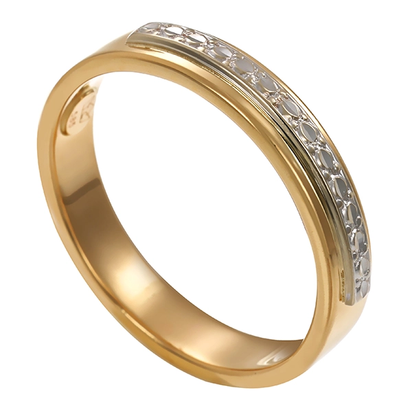 Ring, 14K, Gelb-/Weißgold, U55