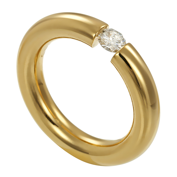Brillantring, 14K, Gelbgold, 0,25ct