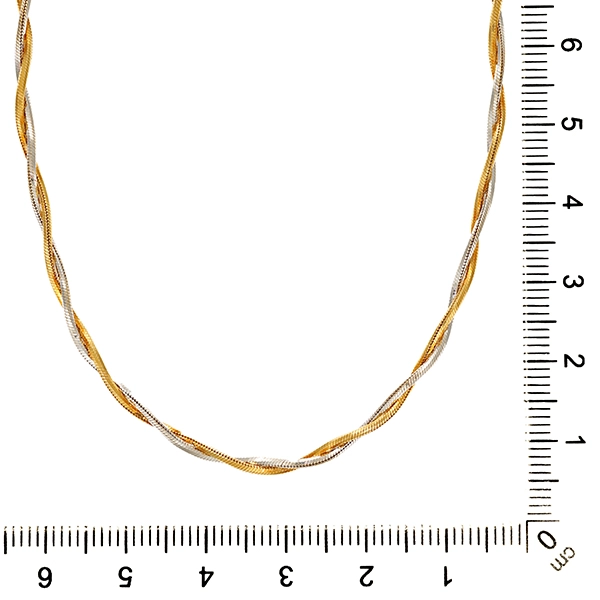 Collier, 18K, Gelb-/Weißgold