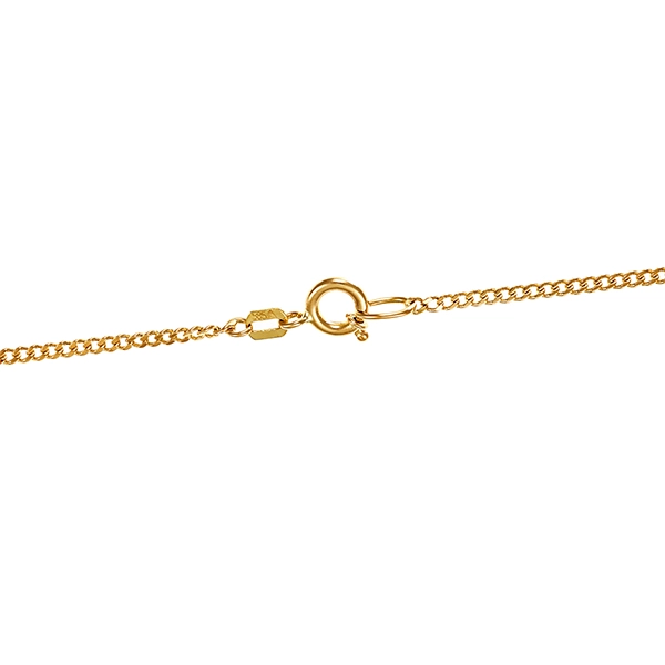 Collierkette, 14K, Gelbgold, Panzer-