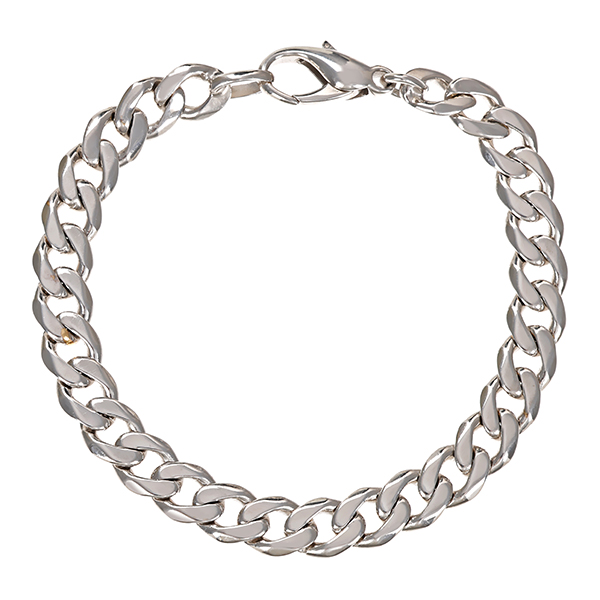 Armband, 14K, Weißgold, Panzer