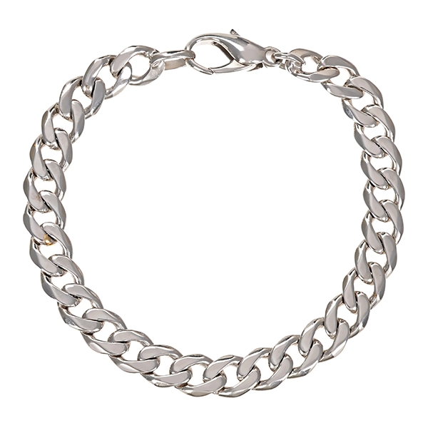 Armband, 14K, Weißgold, Panzer