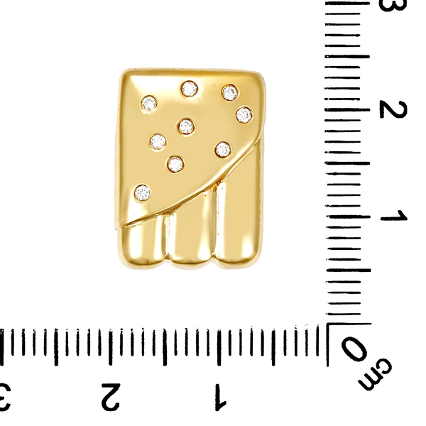 Anhänger, 14K, Gelbgold, Brillanten