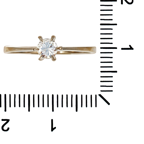 Brillantring, 18K, Weißgold, 0,20ct