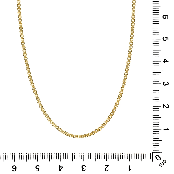 Collierkette, 14K, Gelbgold, Venezianer-