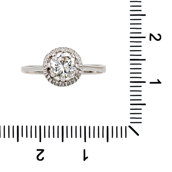 Diamantring, 14K, Weißgold, Brillant 0,75 ct