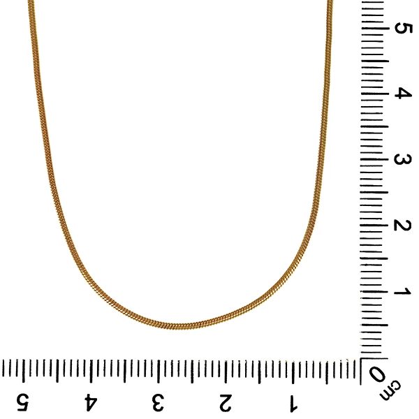 Collierkette, 8K, Gelbgold, Schlange-