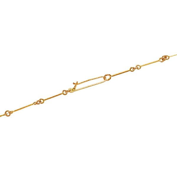Collier, 14K, Gelbgold, Citrin