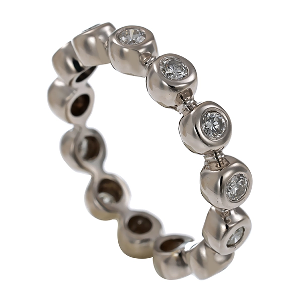 Brillantring, 14K, Weißgold