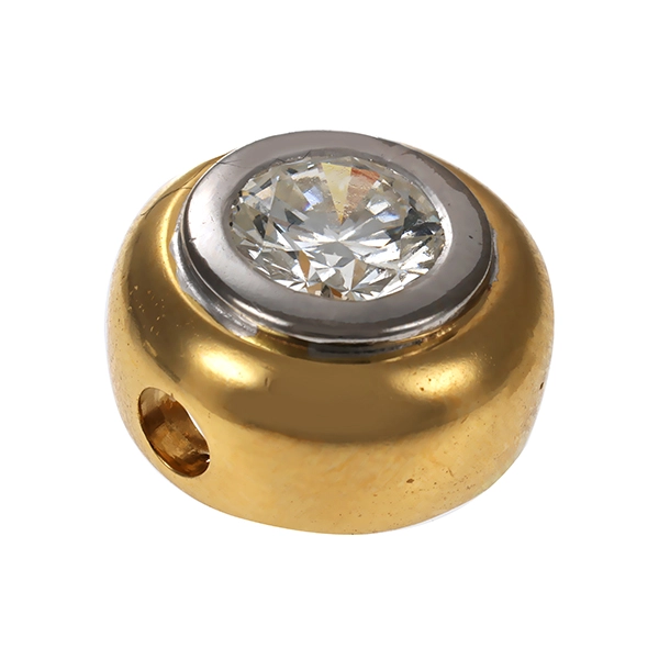 Anhänger, 18K, Gelb-/Weißgold, Brillant 0,69ct