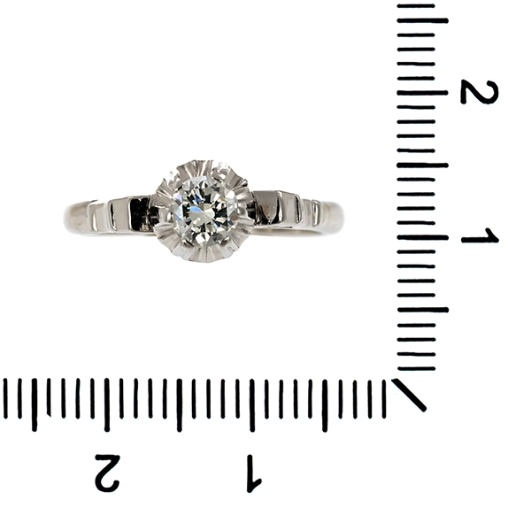 Brillantring, 18K, Weißgold, 0,30ct