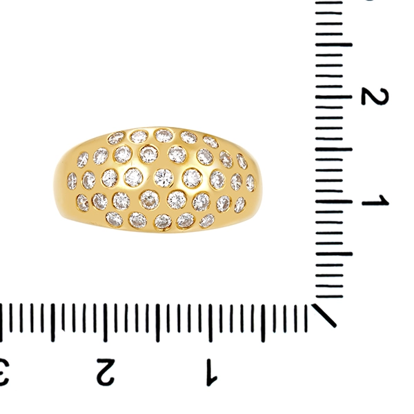 Diamantring, 18K, Gelbgold, Brillanten