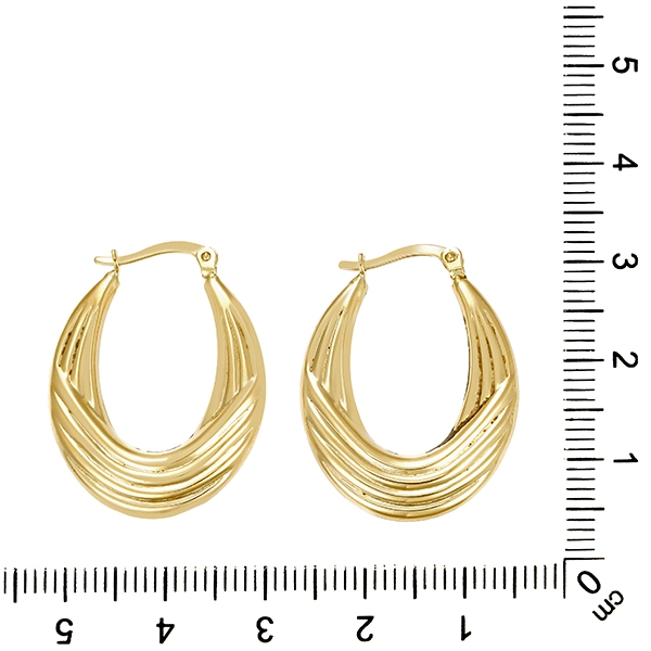 Creolen, 14K, Gelbgold