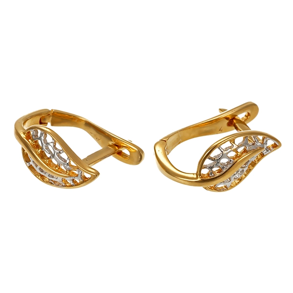 Steckhänger, 18K, Gelb-/Weißgold