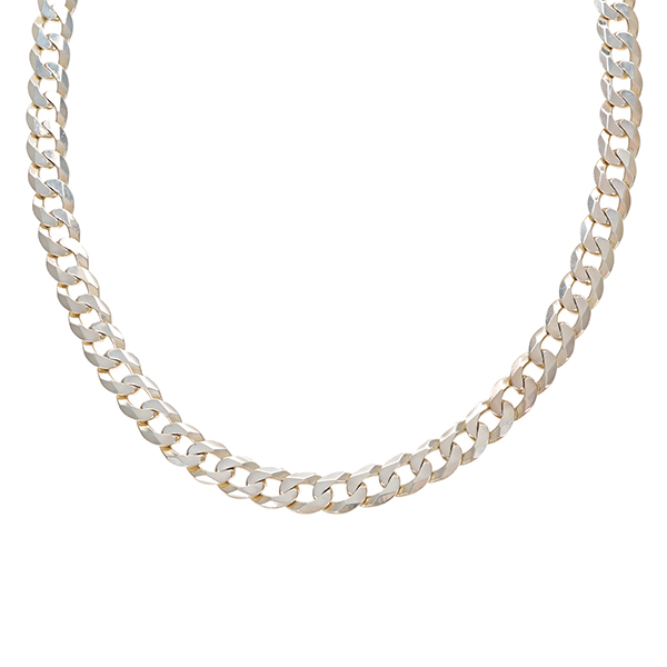 Silberkette, 925, Silber, Panzer-
