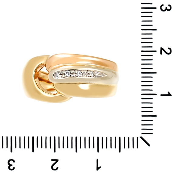 Diamantring, 14K, Gelbgold, Diamanten