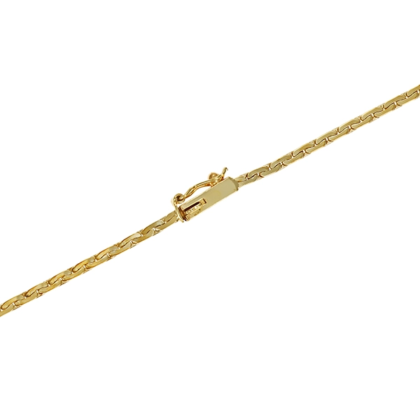 Collier, 14K, Gelb-/Weißgold, Diamanten