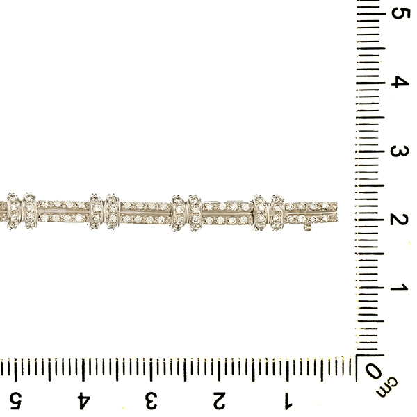 Armband, 18K, Weißgold, Brillanten