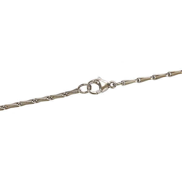 Kette, 18K, Weißgold, Haferkorn, L56cm