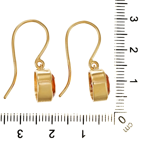 Ohrhänger, 14K, Gelbgold, Citrin