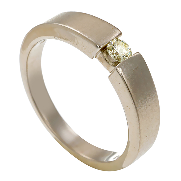 Diamantring, 14K, Weißgold, Brillant