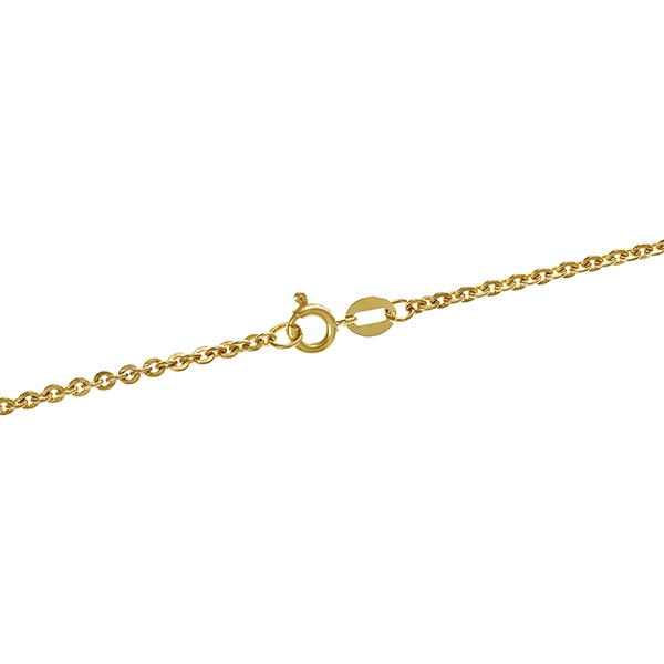 Collier, 14K, Gelbgold, Nephrit
