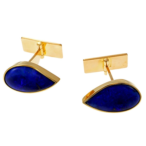 Manschettenknöpfe, 18K, Gelbgold, Opal