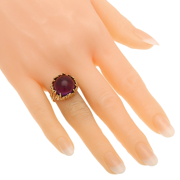 Ring, 14K, Gelbgold, Amethyst