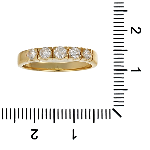 Brillantring, 14K, Gelbgold, 0,50ct