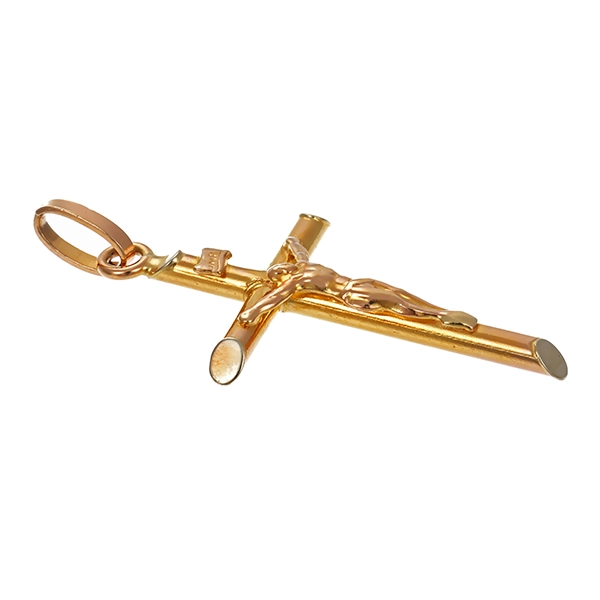 Anhänger,14K, Gelbgold, Kruzifix