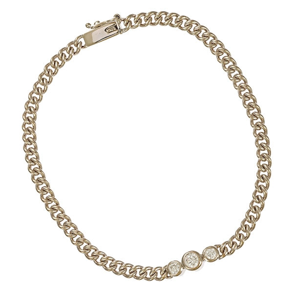 Armband, 18K, Weißgold, Brillant