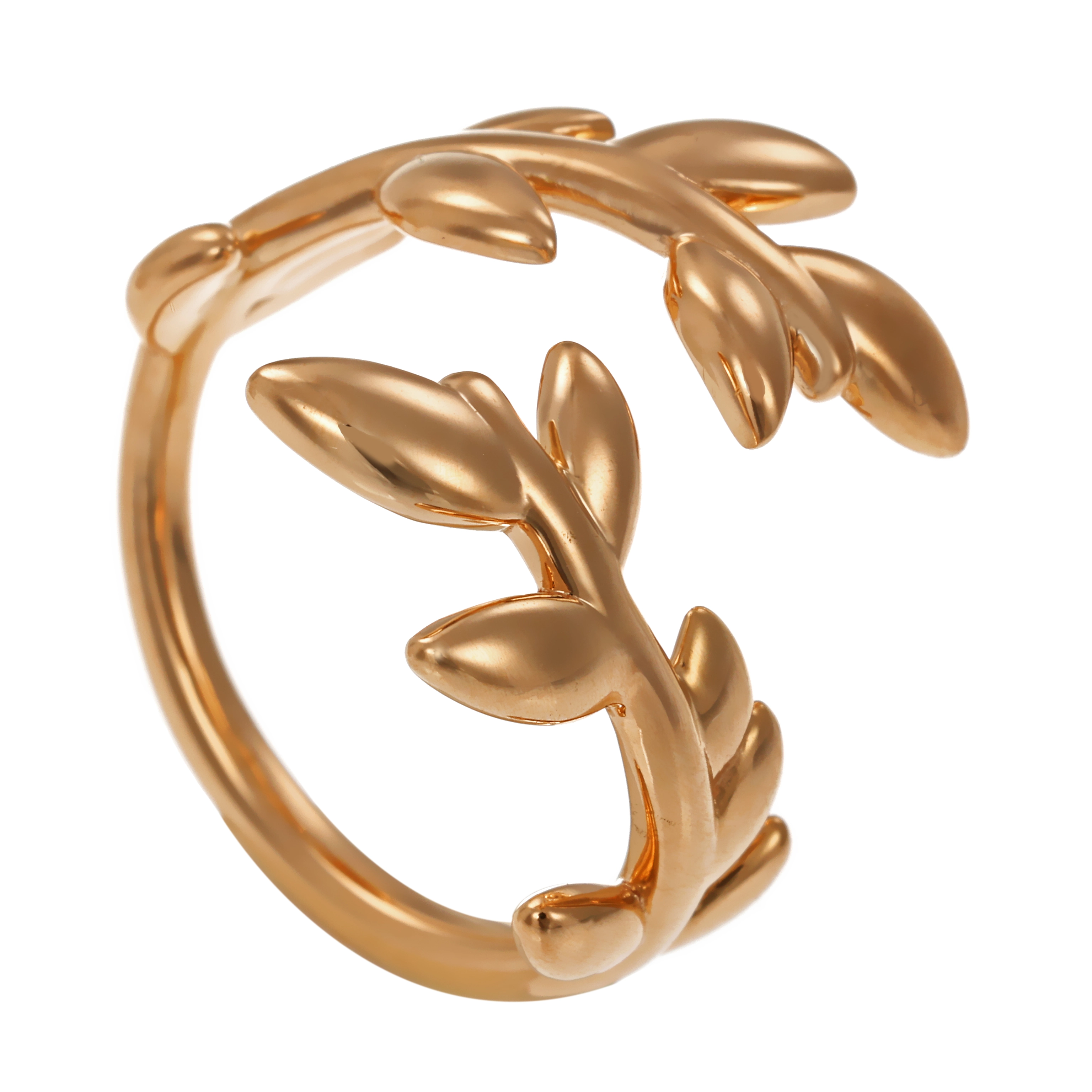 Ring, 18K, Rotgold, Blatt
