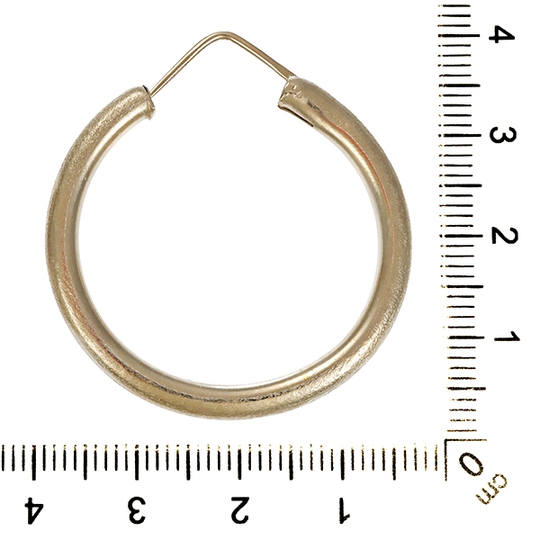 Creolen, 14K, Weißgold