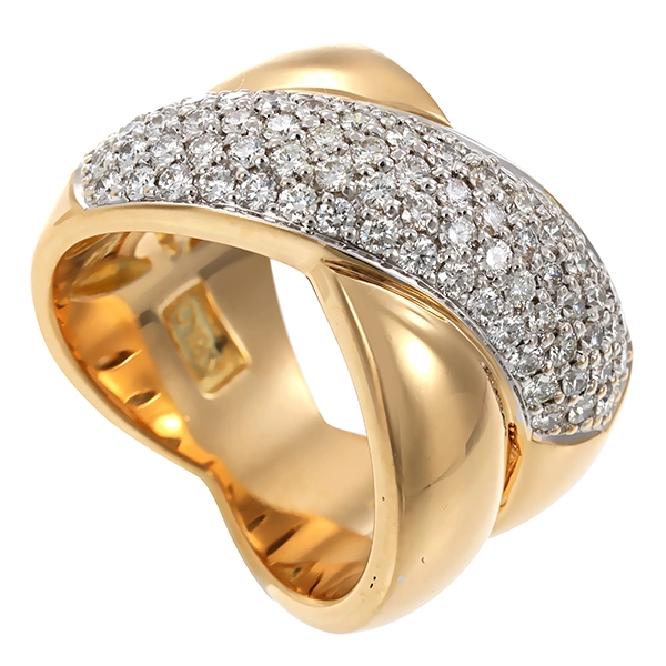 Brillantring, 14K, Gelb-/Weißgold, 1,00ct, Christ