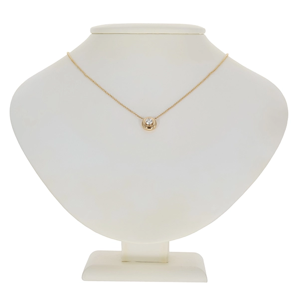 Collier, 14K, Gelbgold, Brillant 0,45 ct