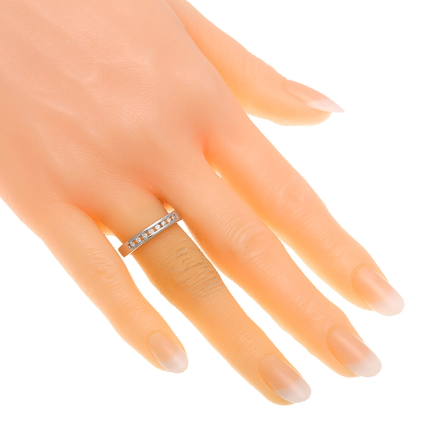 Ring, 14K, Weißgold, Brillanten