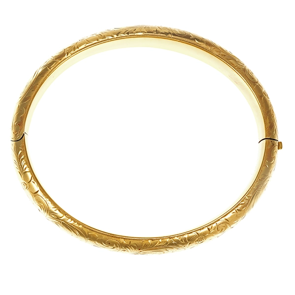 Armreif, 14K, Gelbgold