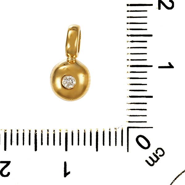 Anhänger, 14K, Gelbgold, Brillant