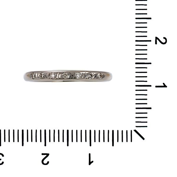 Ring, 14K, Weißgold, Brillanten