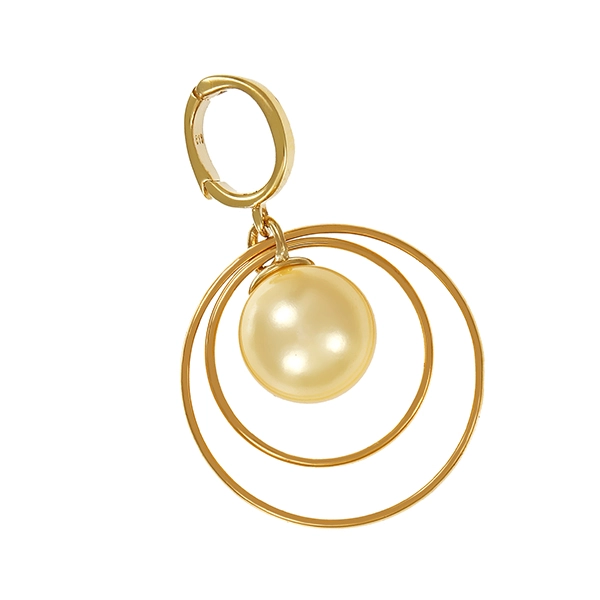 Anhänger, 8K, Gelbgold, synthetische Perle