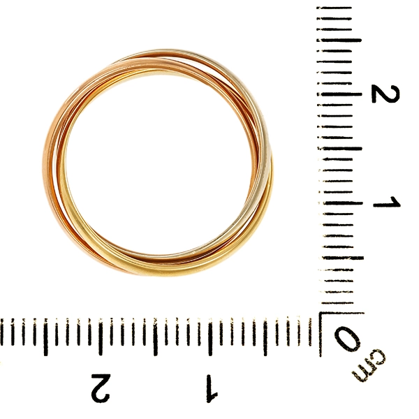 Ring, 14K, Gelb-/Rot-/Weißgold