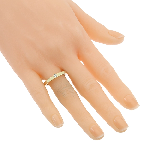 Diamantring, 14K, Gelbgold, Brillant