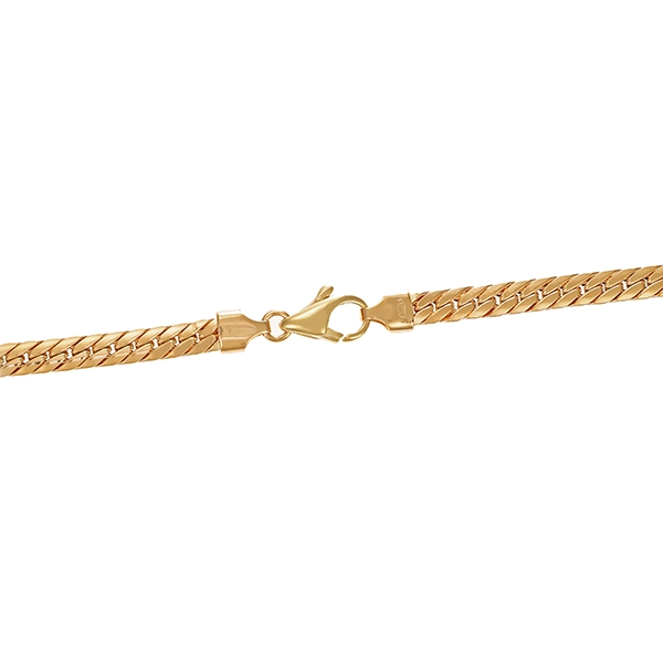 Collier, 14K, Gelbgold, Saphir, Brillanten